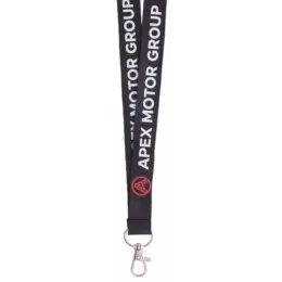 Petersham Lanyard With Lobster Ring - Double Sided Print Branded