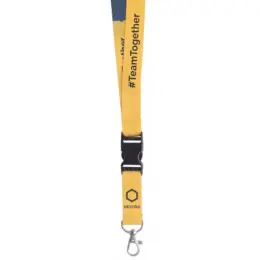 Petersham Lanyard With Buckle & Ring - Double Sided Print image