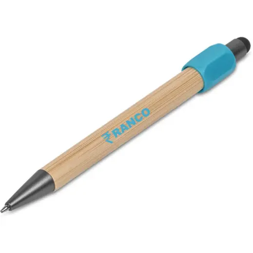 Altitude Zendo Spinner Stylus Ball Pen Turquoise Branded