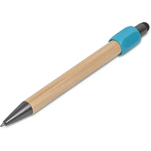 Altitude Zendo Spinner Stylus Ball Pen Turquoise Front