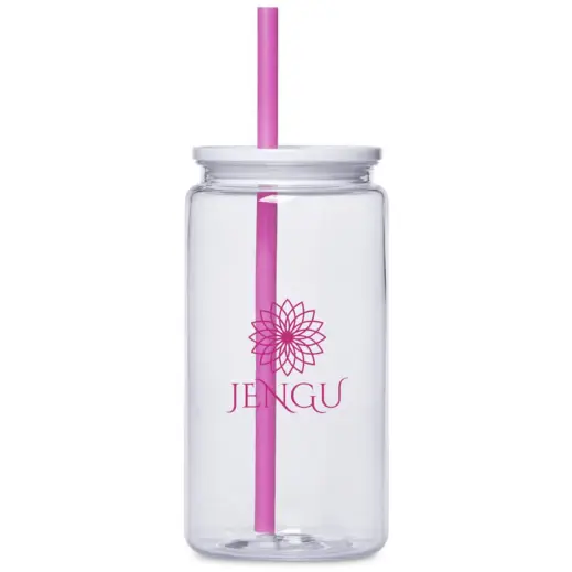 Altitude Mina Plastic Tumbler and Straw Branded