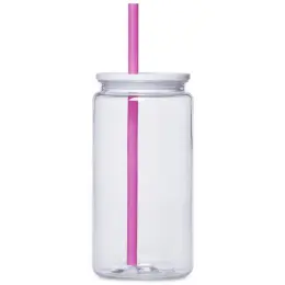 Altitude Mina Plastic Tumbler and Straw Pink