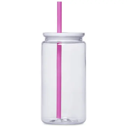 Altitude Mina Plastic Tumbler and Straw Pink