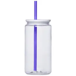 Altitude Mina Plastic Tumbler and Straw Purple