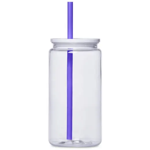 Altitude Mina Plastic Tumbler and Straw Purple