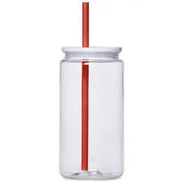 Altitude Mina Plastic Tumbler and Straw Red