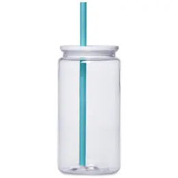 Altitude Mina Plastic Tumbler and Straw Turquoise