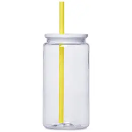 Altitude Mina Plastic Tumbler and Straw Yellow