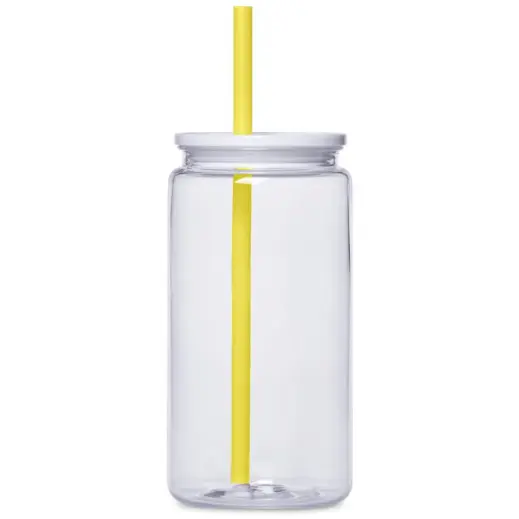 Altitude Mina Plastic Tumbler and Straw Yellow