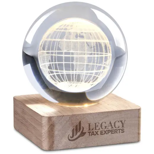Altitude Blaze Light-Up Globe Award Lit Branded