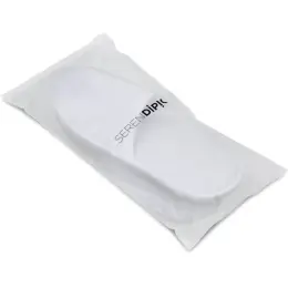 Serendipio Be Our Guest Linen Slippers Solid White Pouch
