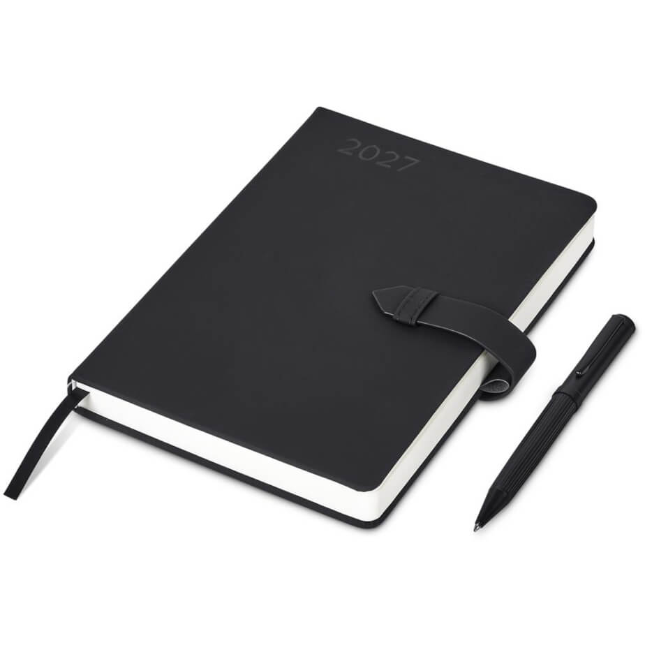 Altitude Enterprise A5 2027 Diary & Milestone Pen Black