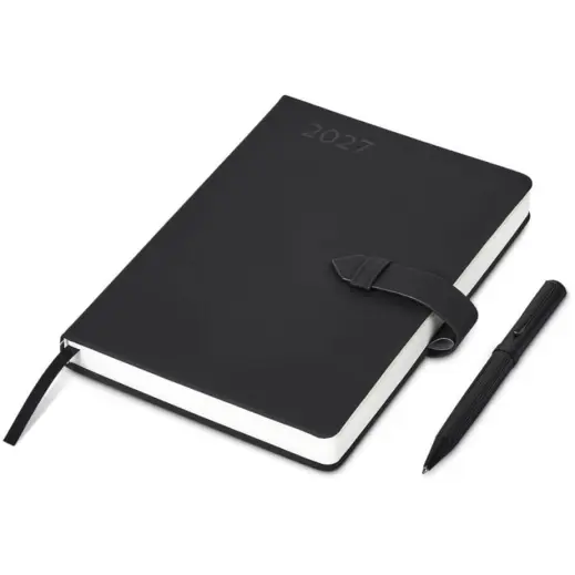 Altitude Enterprise A5 2027 Diary & Milestone Pen Black