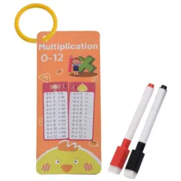 4-Pack Arithmetic Flashcards Set Multiplication