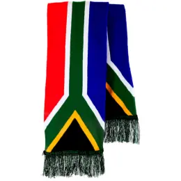 South African Flag Supporter Scarf Display