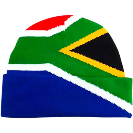 South African Flag Supporter Beanie Display