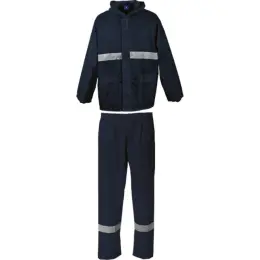 Barron Essential Rain Suit with Tape Navy-Reflect