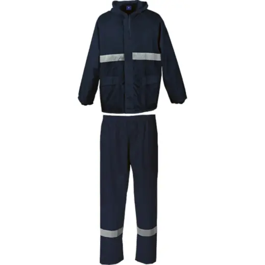 Barron Essential Rain Suit with Tape Navy-Reflect