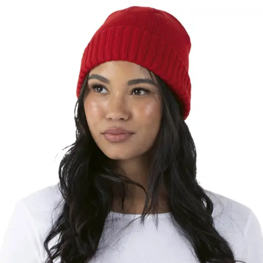 Rib Cuff Beanie Model