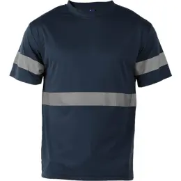 135g Essential T-Shirt with Tape  Navy