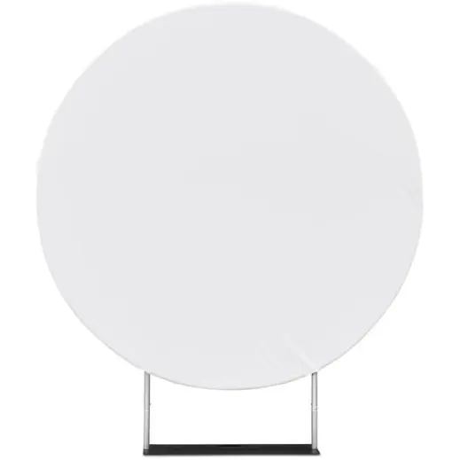 Round Back Drop Stand - 2.31m Unbranded Front