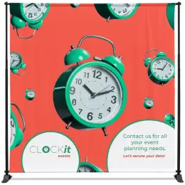 Adjustable Banner Stand Pro - 2.5m x 2.5m Branded Front