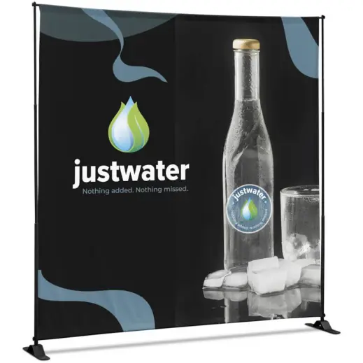 Adjustable Banner Stand Eco - 2.4m x 2.4m Branded Angle