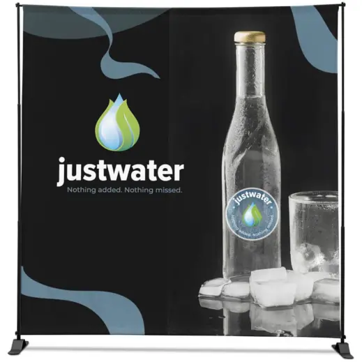 Adjustable Banner Stand Eco - 2.4m x 2.4m Branded Front