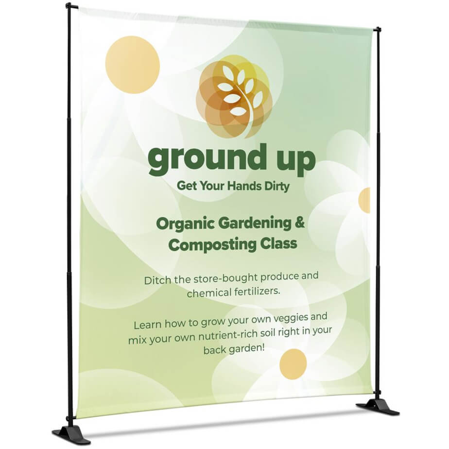 Adjustable Banner Stand Eco - 2.25m x 2m image