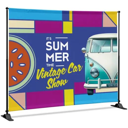 Adjustable Banner Stand Eco - 1.6m x 2m Branded Angle