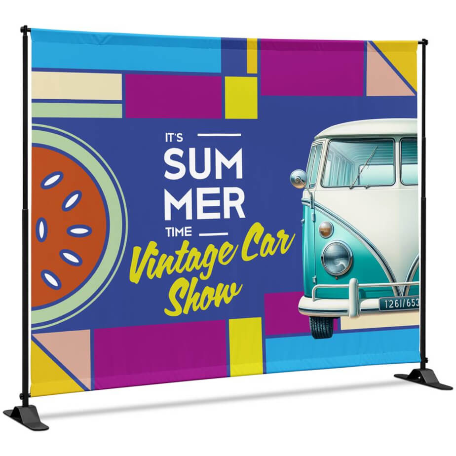 Adjustable Banner Stand Eco - 1.6m x 2m image