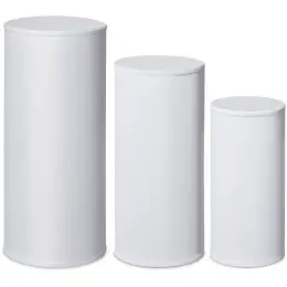 Pedestal Tables (Set of 3) Unbranded Front