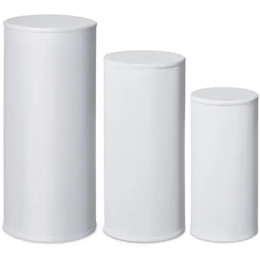 Pedestal Tables (Set of 3) Unbranded Front