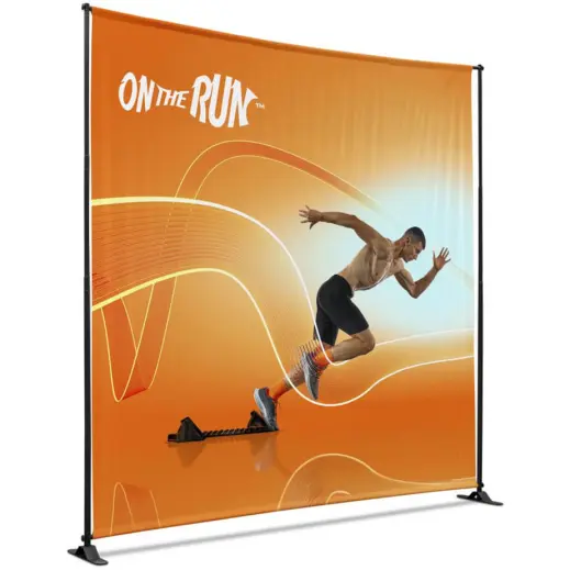 Adjustable Banner Stand Pro 3m x 3m Branded Angle