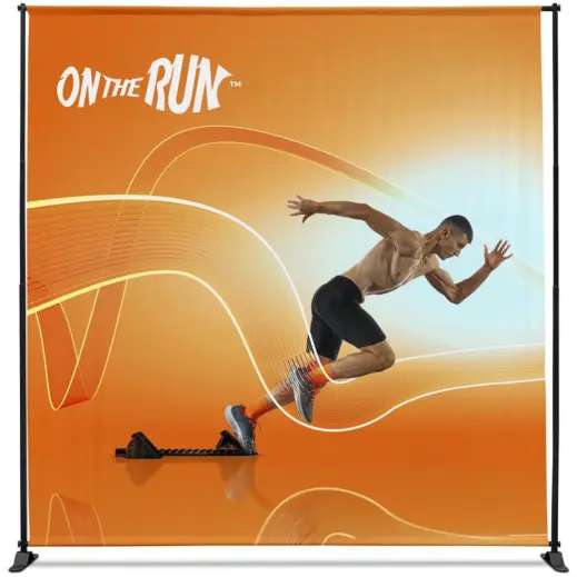 Adjustable Banner Stand Pro 3m x 3m Branded Front