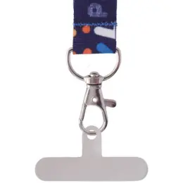 Petersham Lanyard With Hangtab - Single Side Print Close Up