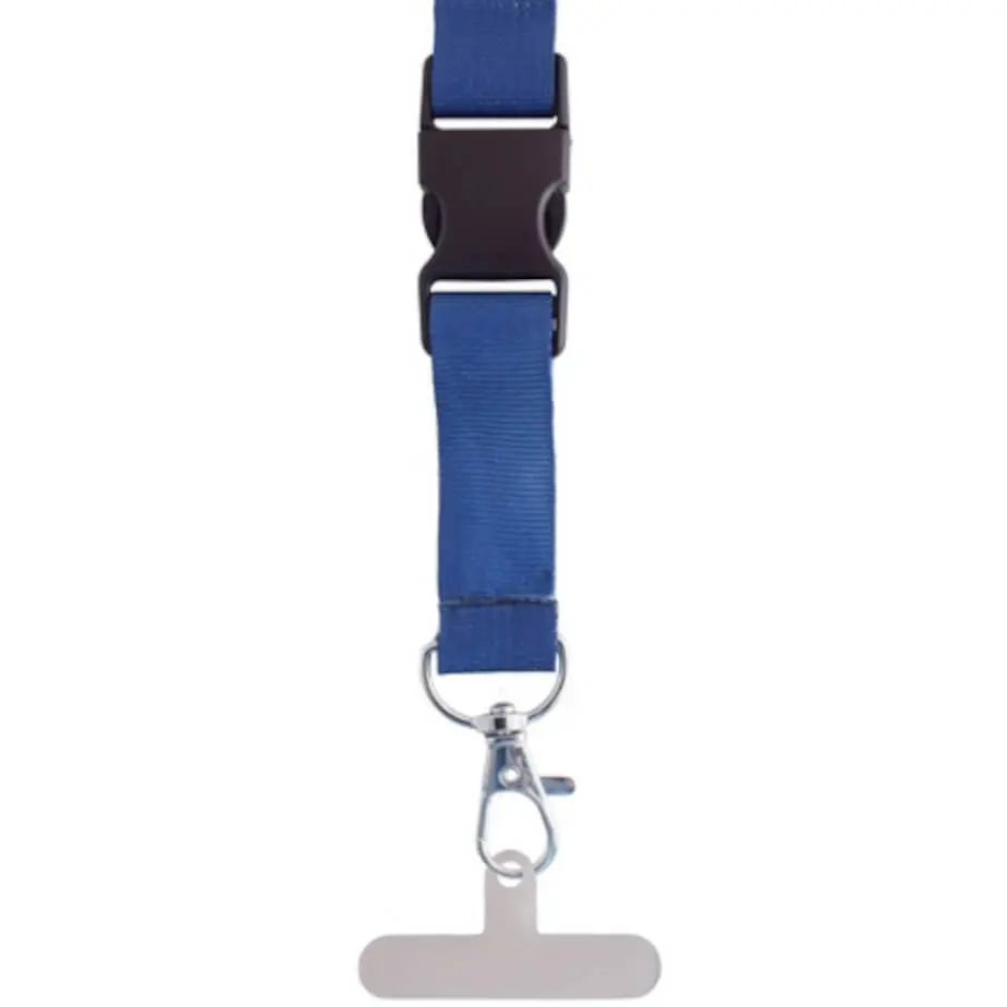 Petersham Lanyard With Buckle & Hangtab - Single Side Print Close Up