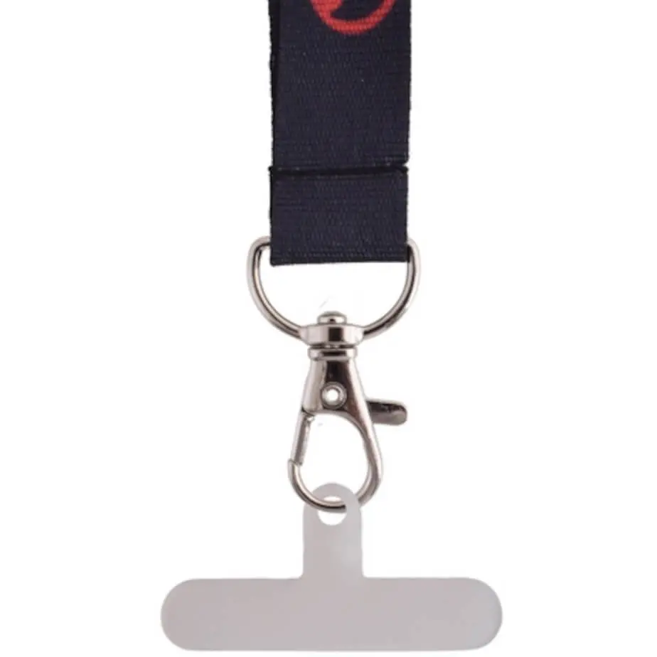 Petersham Lanyard With Hangtab - Double Side Print Close Up