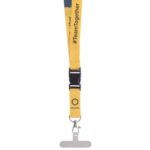 Petersham Lanyard With Buckle & Hangtab - Double Side Print Display