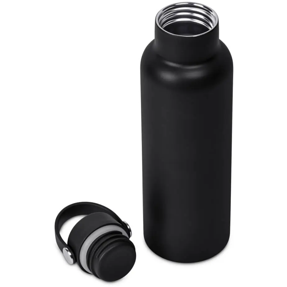 Kooshty Orinoko Stainless Steel Vacuum Water Bottle Black Open