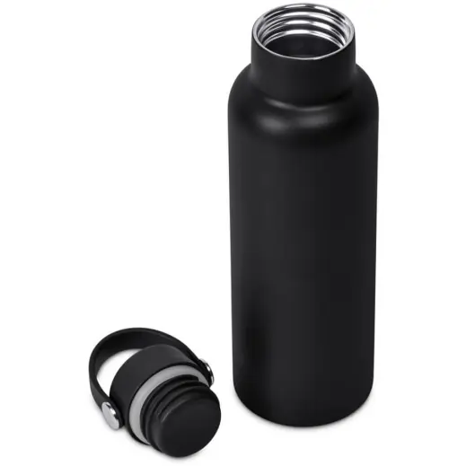 Kooshty Orinoko Stainless Steel Vacuum Water Bottle Black Open