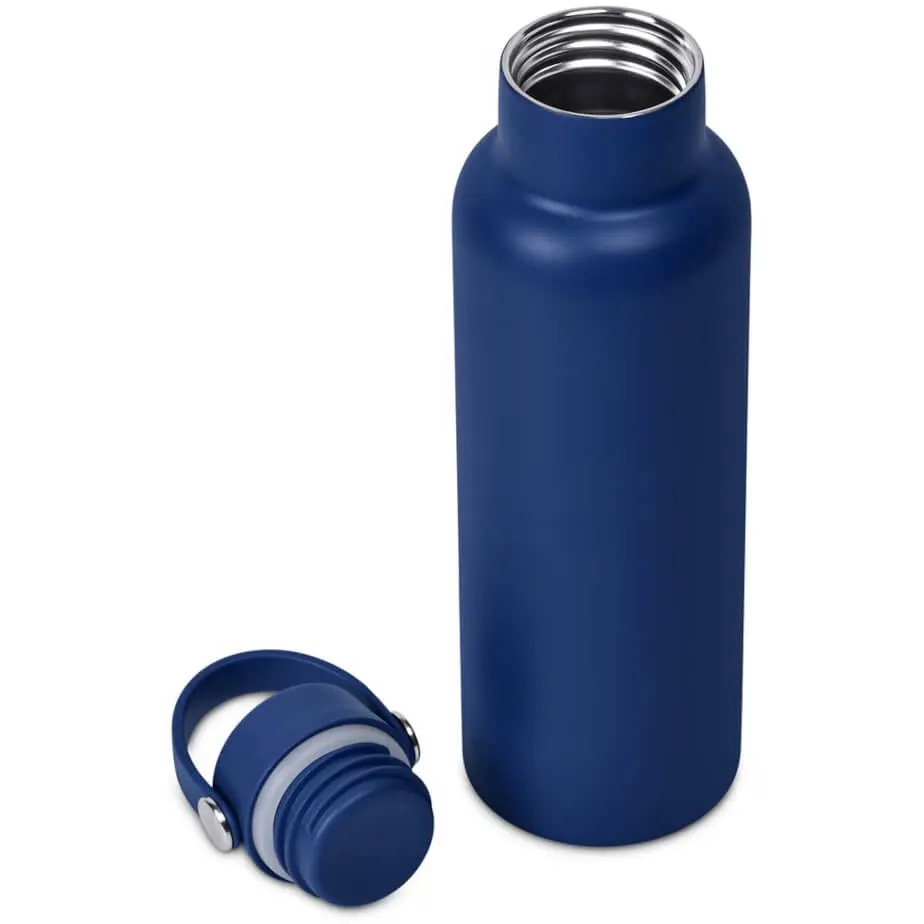 Kooshty Orinoko Stainless Steel Vacuum Water Bottle Navy Open