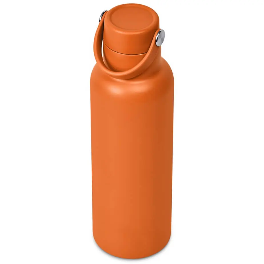 Kooshty Orinoko Stainless Steel Vacuum Water Bottle Orange Angle Down