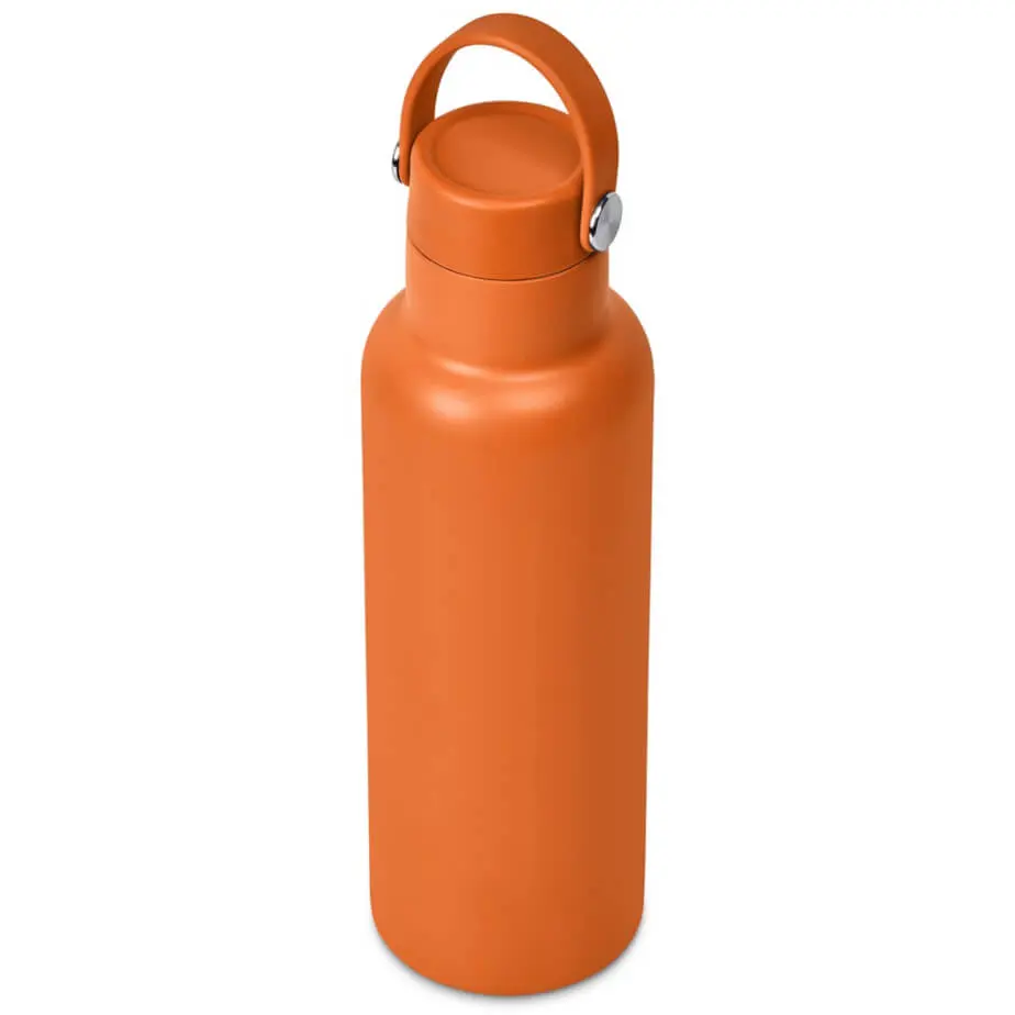 Kooshty Orinoko Stainless Steel Vacuum Water Bottle Orange Angle