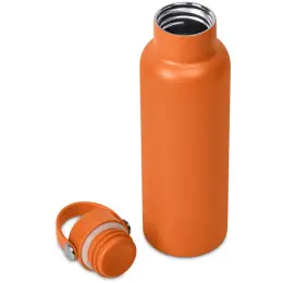Kooshty Orinoko Stainless Steel Vacuum Water Bottle Orange Open