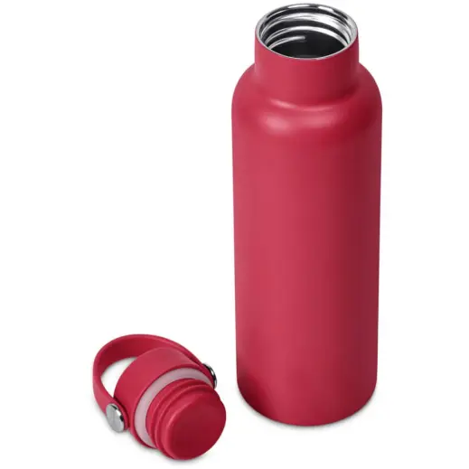 Kooshty Orinoko Stainless Steel Vacuum Water Bottle Red Open