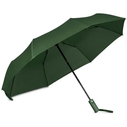 Serendipio Milestone Auto-Open Compact Umbrella Dark Green Inner