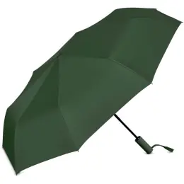 Serendipio Milestone Auto-Open Compact Umbrella Dark Green Open