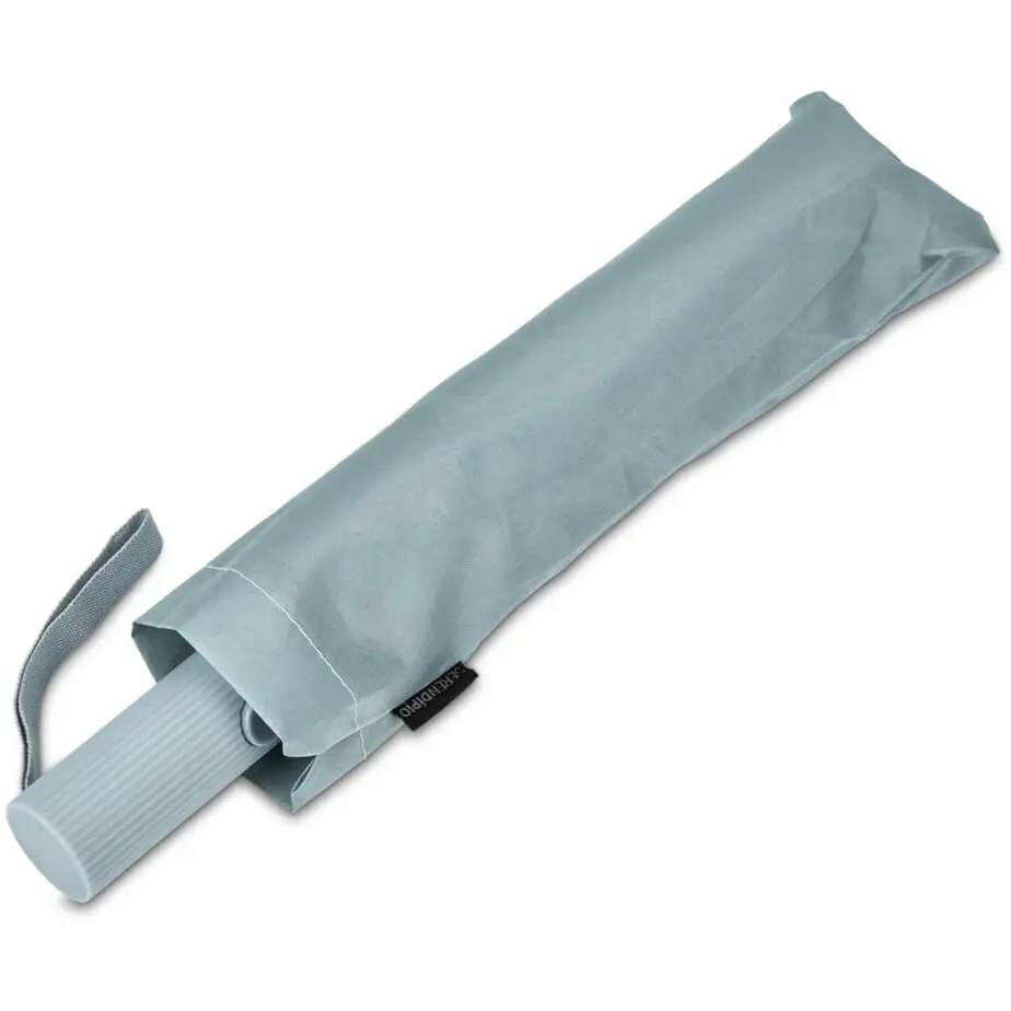 Serendipio Milestone Auto-Open Compact Umbrella Dusty Teal Case