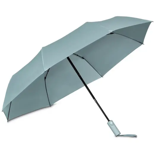Serendipio Milestone Auto-Open Compact Umbrella Dusty Teal Inner